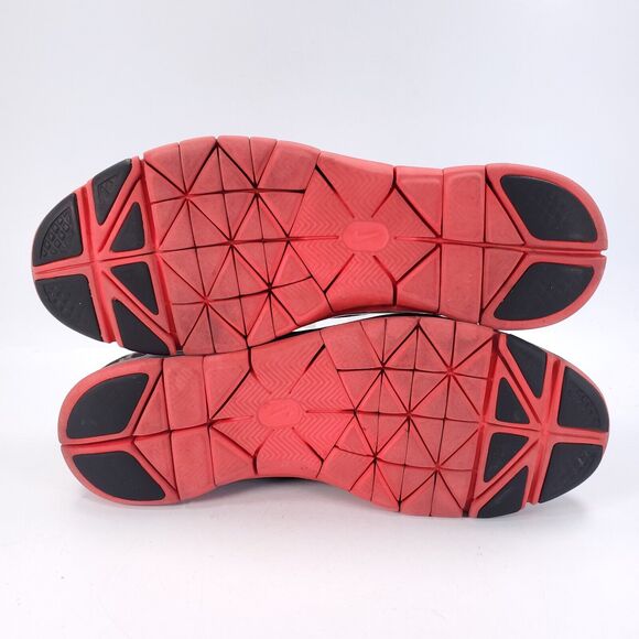 Nike Free 5.0 TR Fit 4 Athletic Running Shoe Womens Size 8 629832-005 Black Red - Picture 7 of 9